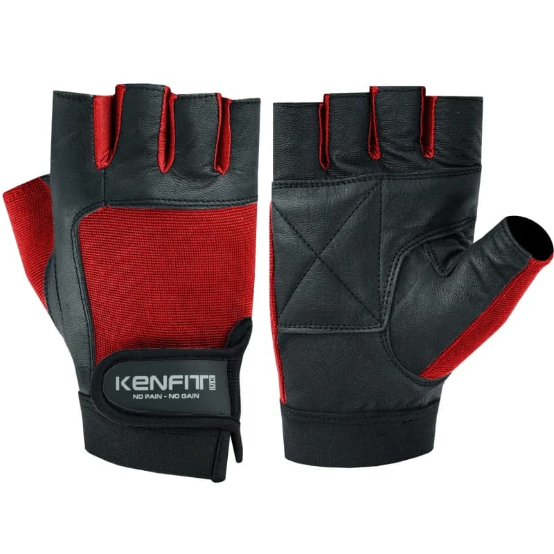 Gym & Fitness Leather Gloves for Weightlifting and Training