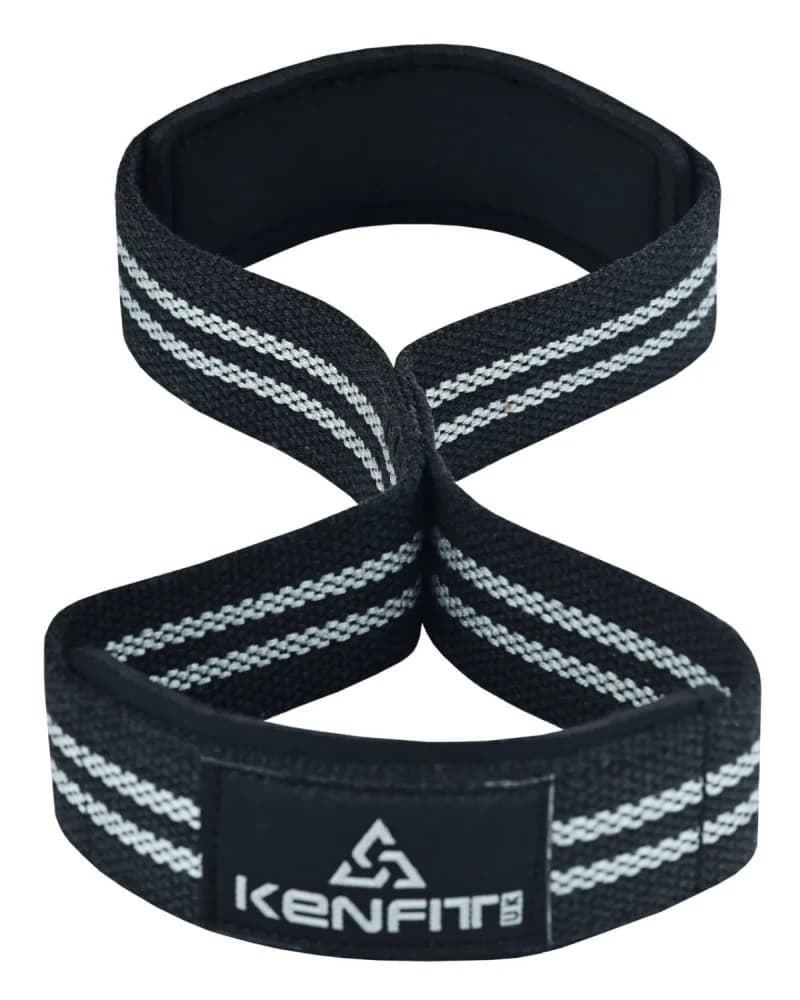 Kenfit 8 Weightlifting Straps – Padded Wrist Support for Deadlifts, Gym & Strength Training